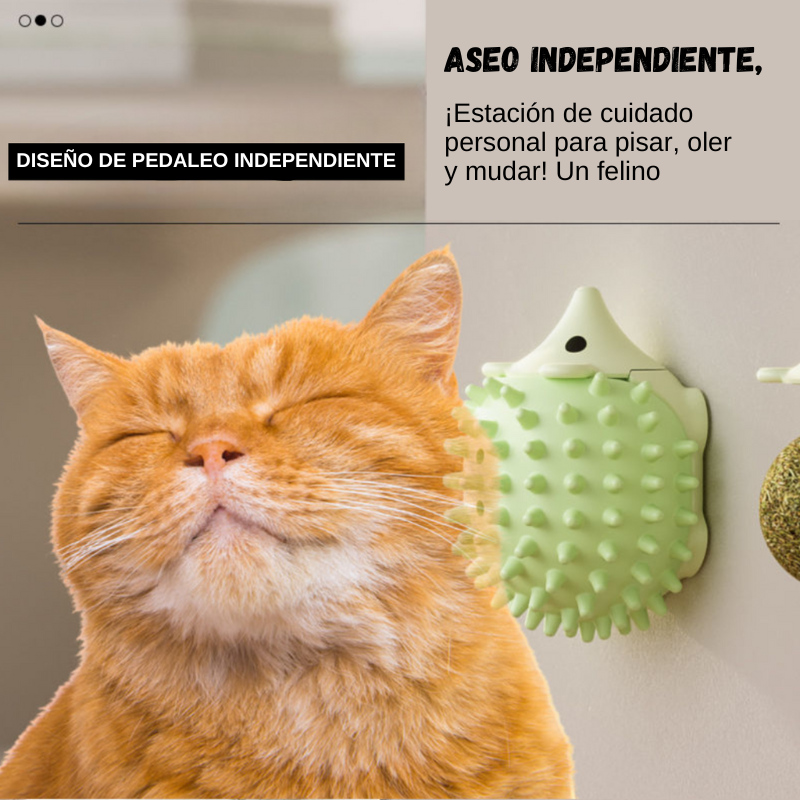 Bolinha Catnip Rotativa para Gatos - Diversión Infinita con Catnip