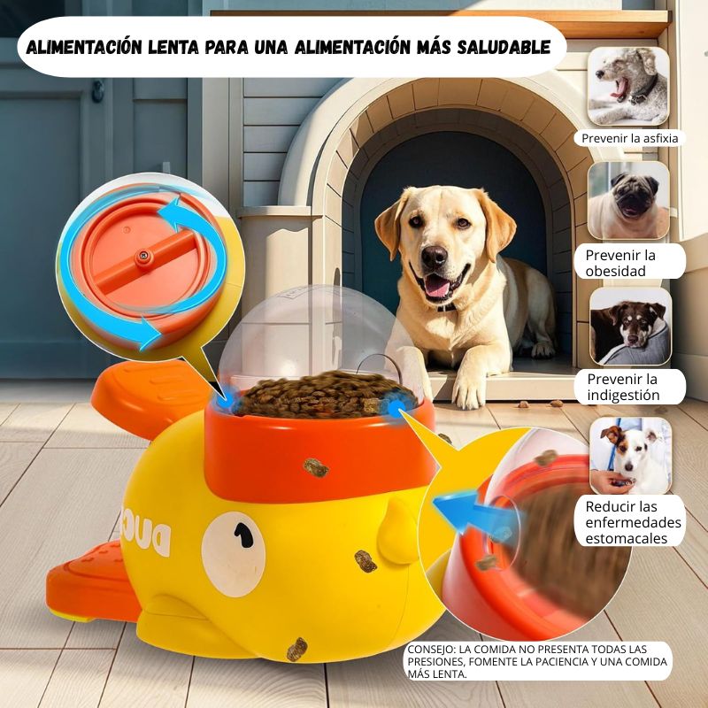 Alimentador Interactivo PatoSnack – Comida y diversión en uno