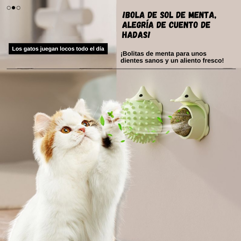 Bolinha Catnip Rotativa para Gatos - Diversión Infinita con Catnip