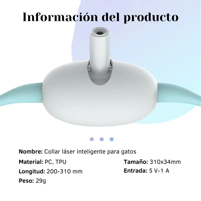 Collar Láser Inteligente Gatuno – Diversión, Ejercicio y Estimulación para tu Michi