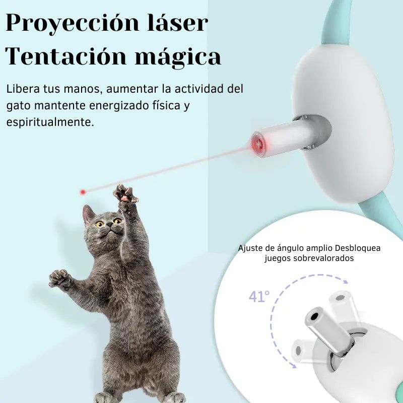 Collar Láser Inteligente Gatuno – Diversión, Ejercicio y Estimulación para tu Michi