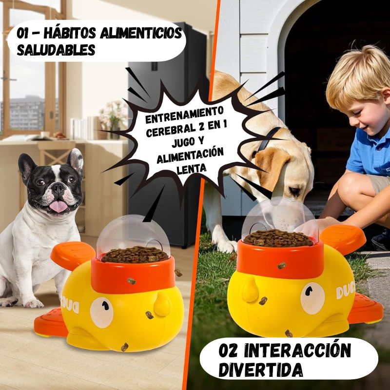 Alimentador Interactivo PatoSnack – Comida y diversión en uno
