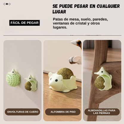 Bolinha Catnip Rotativa para Gatos - Diversión Infinita con Catnip